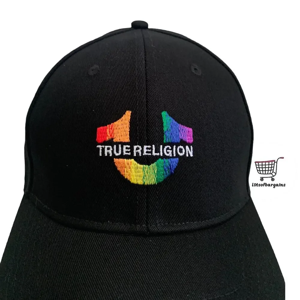 True Religion Horseshoe Logo PRIDE Snapback Adjustable Cap Hat Brand New
